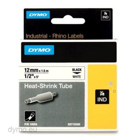 Ленти DYMO Heat-Shrink TUBE 12mmX1,5m S0718300 White