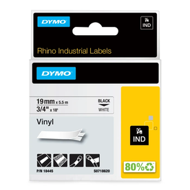 Етикети DYMO Rhino IND 19mmX5,5m Vinyl 18433 Yellow