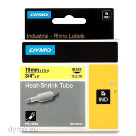 Ленти DYMO Heat-Shrink TUBE 19mmX1,5m S0718340 Yellow