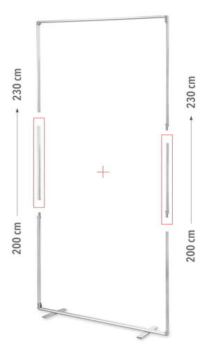 УДЪЛЖИТЕЛ ЗА РЕКЛАМНА СТЕНА MEGA SEG™ 100X200 2.3