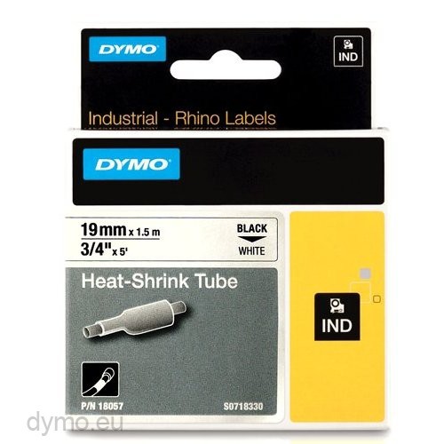 Ленти DYMO Heat-Shrink TUBE 19mmX1,5m S0718330 White